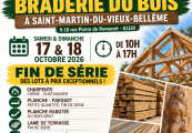 Dans l'Orne, le 17 &18 septembre 2026 1ère Grande BRADERIE du BOIS à Saint Martin du Vieux Belleme